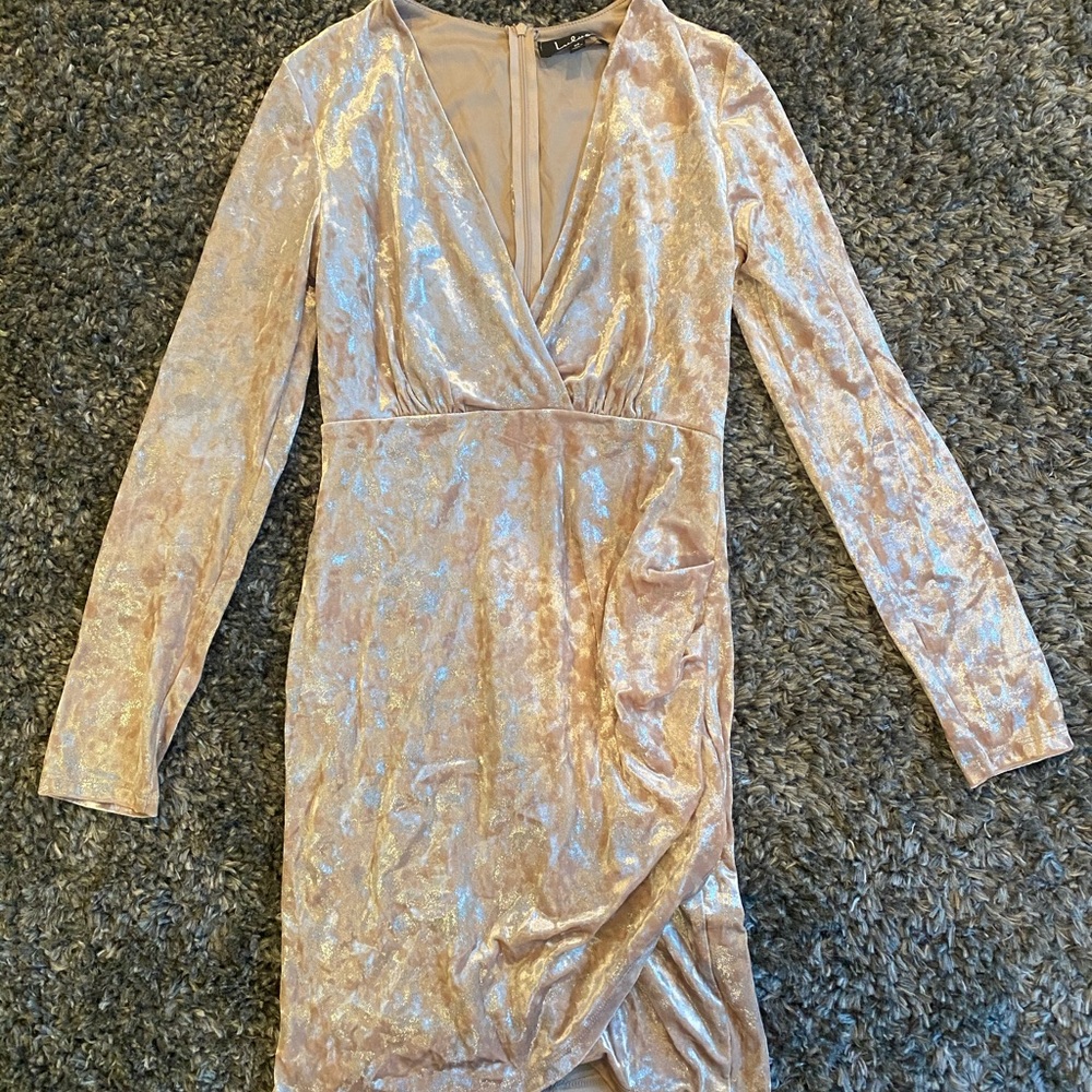 Lulus long sleeve velvet dress